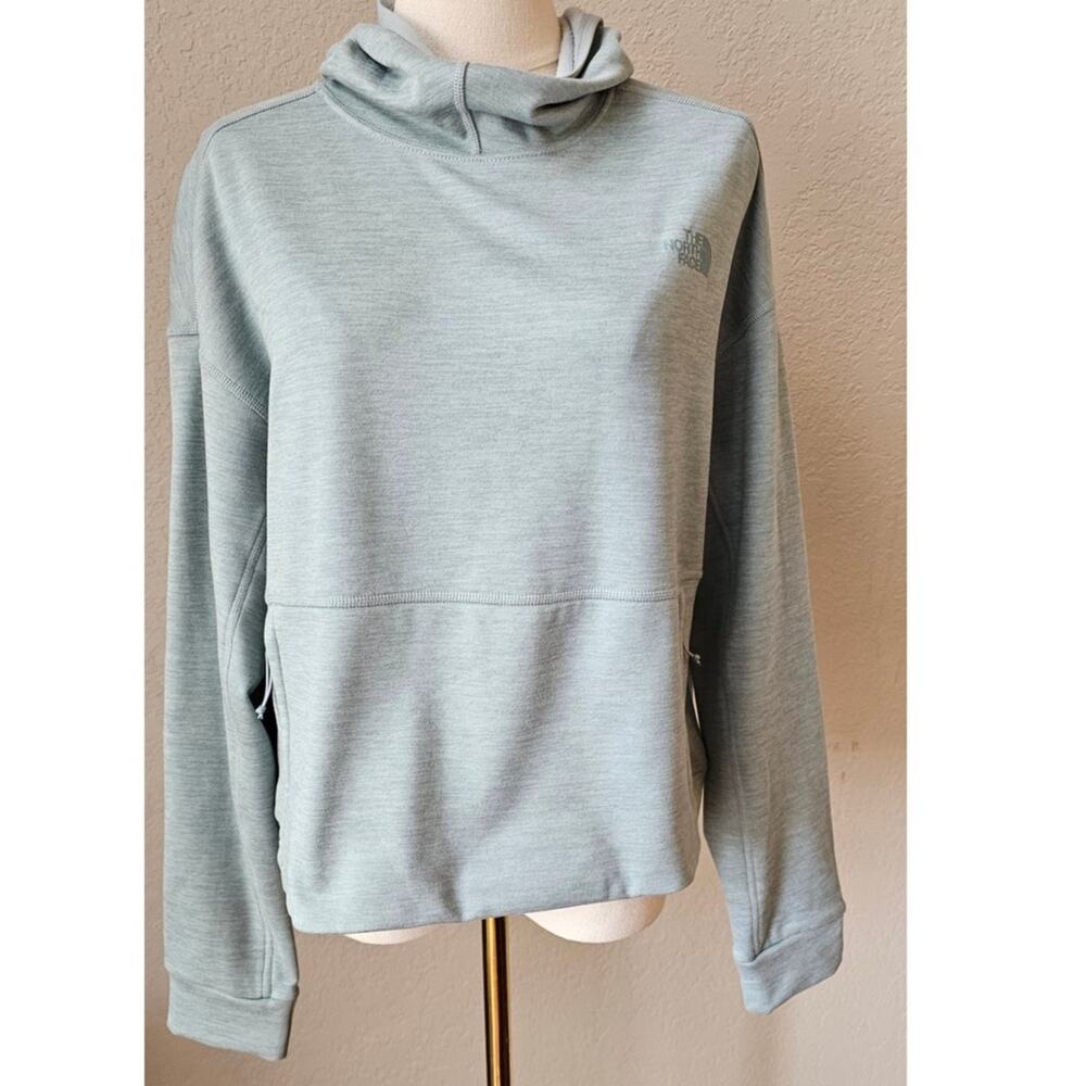 The North Face Canyonlands Pullover Hoodie Light Green Heather Womens Medium‎